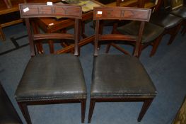 Pair of Mahogany Chairs 