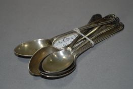 Set of Six Golf Motif Teaspoon - W&HS 1933, Approx