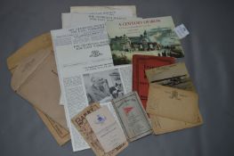 Local Ephemera; Booklets, Cards, etc.