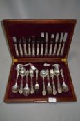 Cased Canteen of Silver Plated Cutlery