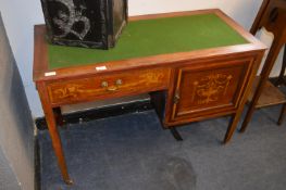 Edwardian Mahogany Inlaid Desk