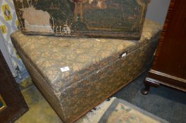 Upholstered Pine Blanket Box