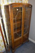 Oak Lead Glazed Bookcase