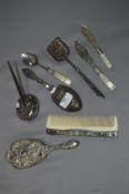 Plated Ware; Pen Stand, Brush & Comb Set, etc.