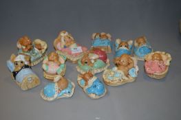 Twelve Pendelfin Figures 