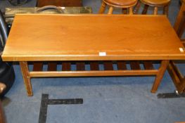 Teak Coffee Table with Undershelf