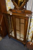 Oak Display Cabinet on Cabriole Legs