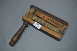 Vintage Wooden Football Clacker