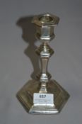 Hallmarked Silver Candlestick
