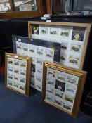 Esso Golden Age of Motoring Cards Framed Set of Fo