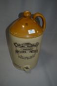 Taylor's Patent Stoneware Tap Jar Brailes Banbury