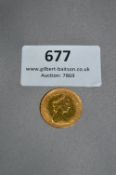 Gold Half Sovereign 1982