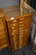 Oak Shop Display Cabinet 