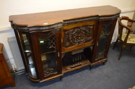 Victorian Carved Mahogany Empire Cabinet Base