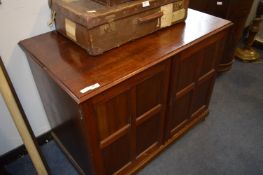 Mahogany Side Cabinet with Paneled Doors