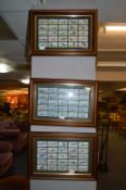 Set of Three Framed Player's Cigarette Cards; Aero