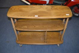 Ercol Light Elm Three Teir Shelf Room Divider