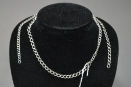 Hallmarked Silver Pocket Watch Chain - Approx 30g