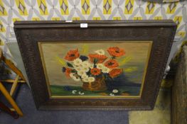 Pair of Large Carved Oak Picture Frames