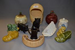 Sylvac Pottery Flower Posies, Toast Rack, Onion &