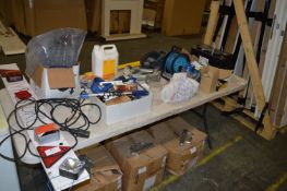 *Contents of Table Including Extension Leads, Jack