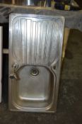 *Inset Stainless Steel Sink Unit with Drainer and