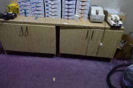 *Set of Beech Storage Unit with Simulated Granite