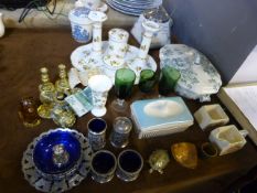 Dressing Table Set, Biscuit Barrel, Brassware, Chr