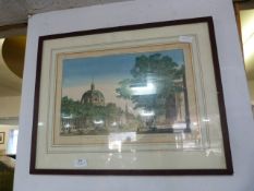 Victorian Hand Coloured Engraving 