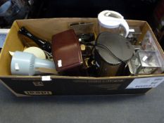 Kitchenware; Coffee Maker, Sunlamp, Glass Vase, Cl