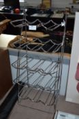 Chrome 15 Bottle Sloping Wine Rack