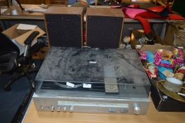 Philips Radio/Cassette/Record Deck with Speakers