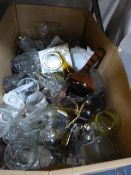 Box Containing a Quantity of Glassware Ornaments i