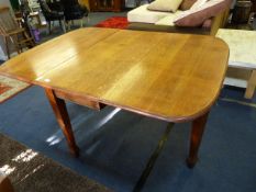 Edwardian Oak Drop Leaf Dining Table