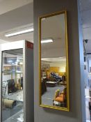 Gilt Framed Rectangular Wall Mirror