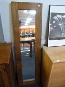 Large Pine Framed Rectangular Mirror