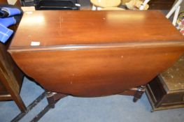 Mahogany Drop Leaf Dining Table