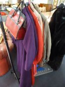 Vintage Clothing; Ladies Coats, Pink Dress, Handba