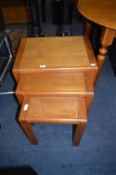 Nest of Three Teak Tables
