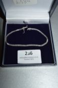 18cT White Gold Tennis Bracelet with 2cT Diamonds
