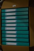 *Ten Elba Document Storage Boxes (Turquoise)
