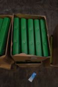*Box Containing 10 Recycled Ring Binders (Green)