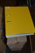 *Box Containing 10 Concord Lever Arch Files (Yello