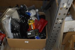 *Box of Miscellaneous Items; Four Channel Mixer, H