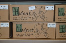 *Two Trident Three Head Ceiling Spot Lamps