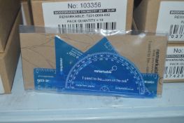*Two Boxes of 50 Bio-Degradable Geometry Sets (Blu