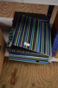 *Ten A4 Lever Arch Folders (Striped)