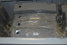 *Four Hard Plastic Grey Storage Boxes