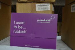 *Two Boxes Containing 10 Recycled A4 Document Wall