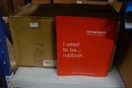 *Ten Recycled A4 Ring Binders (Red)